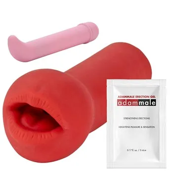 Masturbator lube vibrator