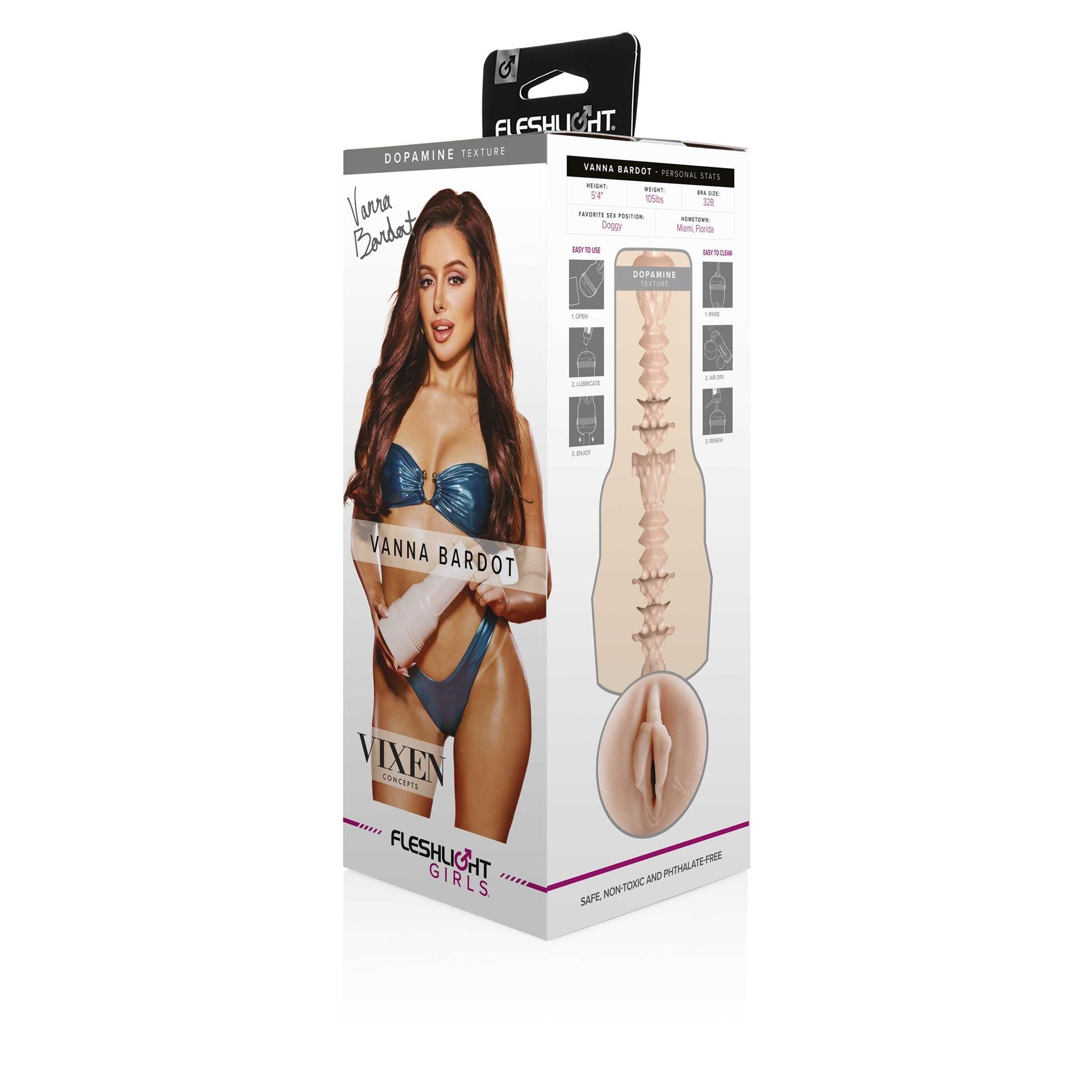 Fleshlight Girls Vanna Bardot Dopamine Signature Vagina box