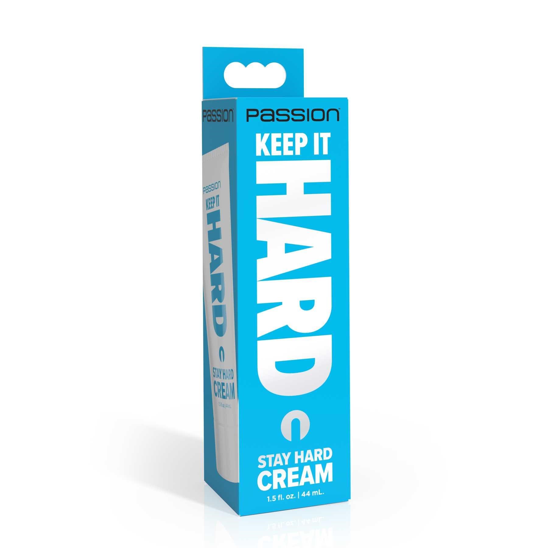 Passion Lubricants Keep it Hard Stay Hard Cream package