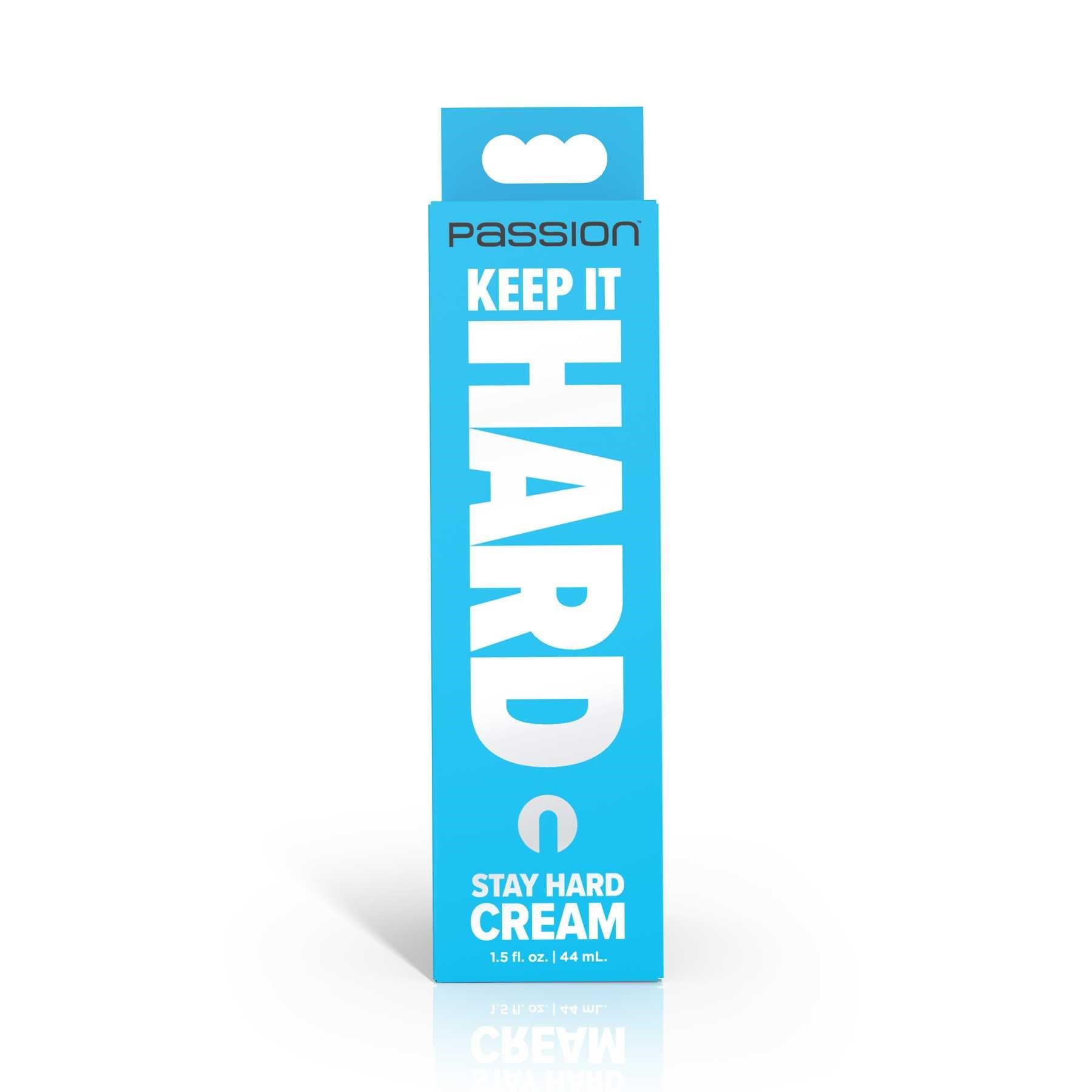 Passion Lubricants Keep it Hard Stay Hard Cream package